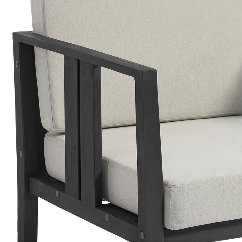 Casual 6-Piece Outdoor Patio Furniture Set In Solid Teak Wood