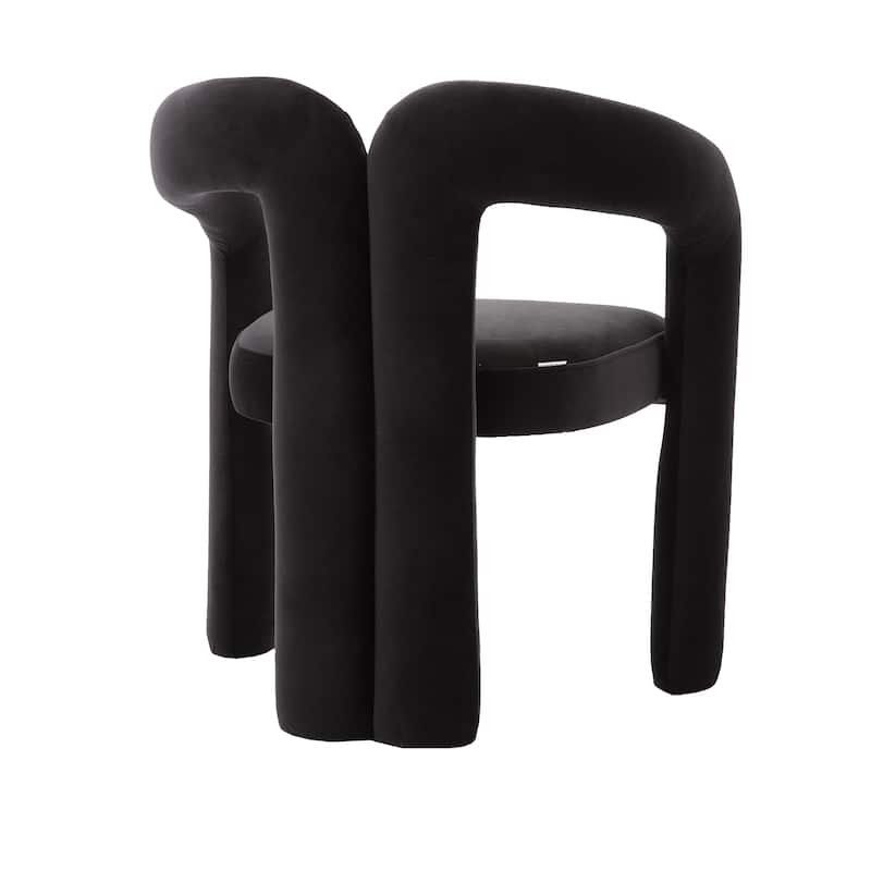 Set of 2 Contemporary Velvet Fabric Upholstered Accent Armchair