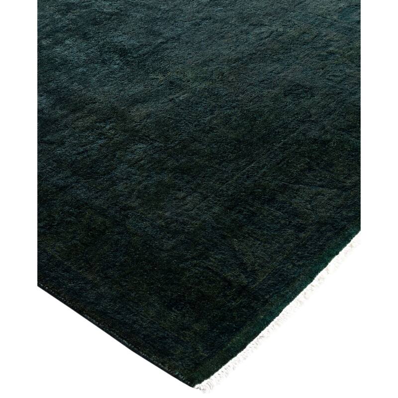 Overdyed One-of-a-Kind Hand-Knotted Area Rug - Black - 3' 3" x 5' 3"
