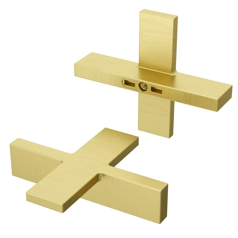 Pfister HHL-VRVX Verve Cross Handles Only for Widespread Bathroom - Brushed Gold