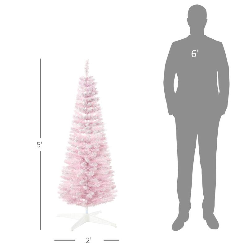 5ft Slim Snow-Kissed Christmas Tree Perfect for Small Spaces