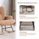 preview thumbnail 5 of 18, FERPIT Rocking Accent Chair Teddy Upholstered Glider Nursery Accent Chair Padded Seat with High Backrest for Living Room