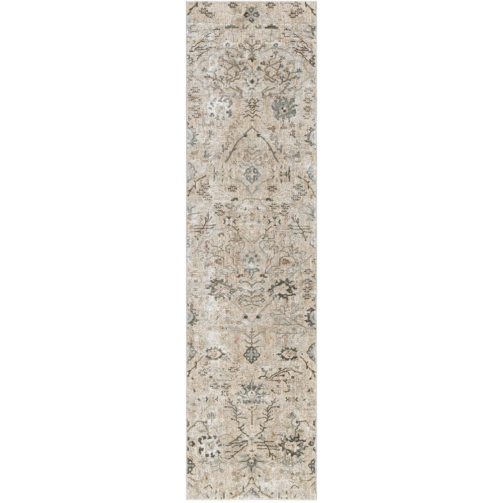 Brain Transitional Floral Area Rug