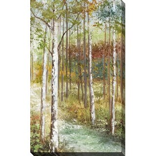 "Warm Spice Birch Path (Vertical)" by Nan Print on Canvas - Bed Bath ...