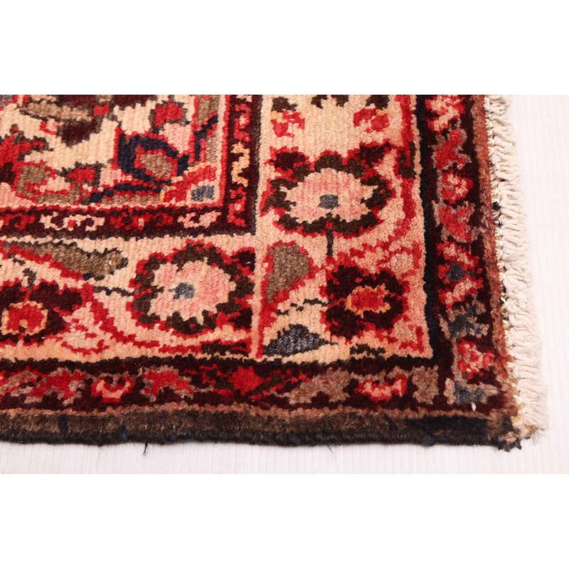 ECARPETGALLERY Hand-knotted Andelz Black, Red Wool Rug - 3'10 x 9'0