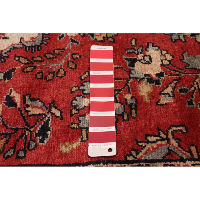 ECARPETGALLERY Hand-knotted Andelz Red Wool Rug - 3'3 x 8'11