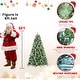 preview thumbnail 14 of 16, 5-9FT Artificial Christmas Tree with Pine Cones & Metal Stand