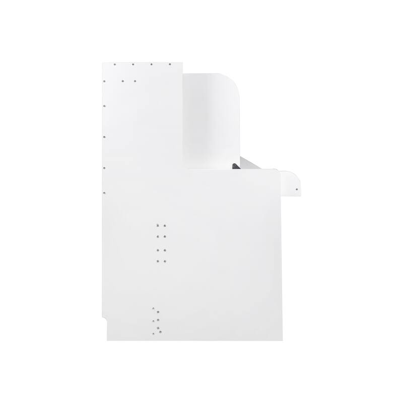 GDF Studio - Zigg Modern Murphy Bed with Built-In Desk, Space-Saving Foldable Wall Bed for Small Rooms