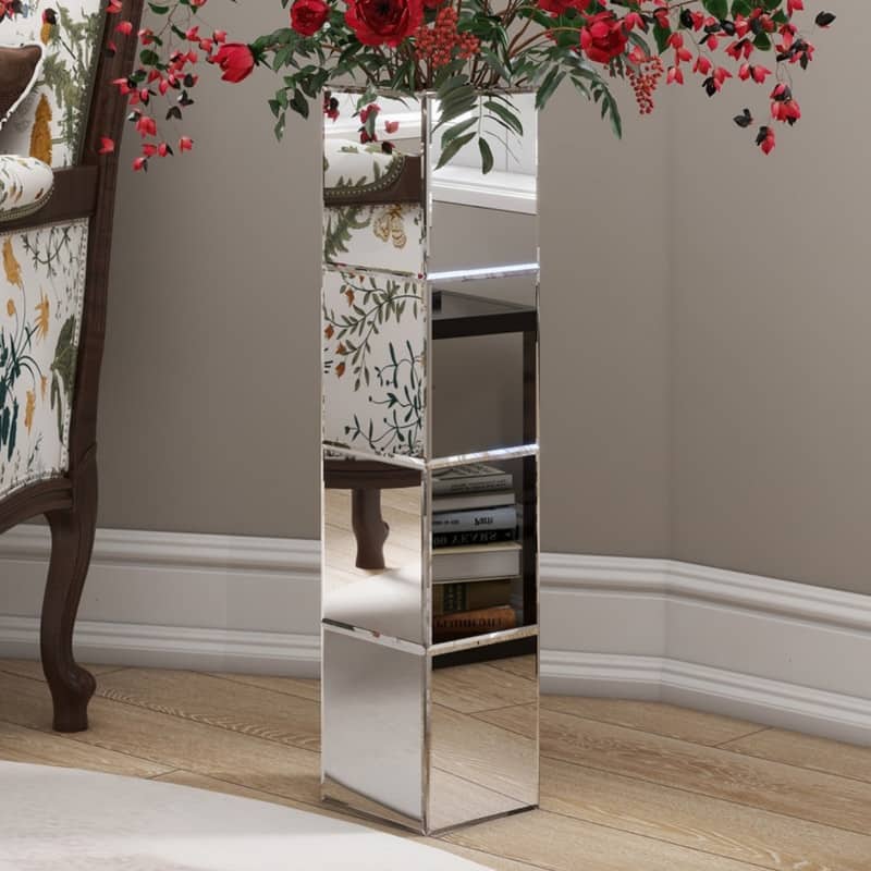 Tall Floor Vase Fake Flower Vase - Silver