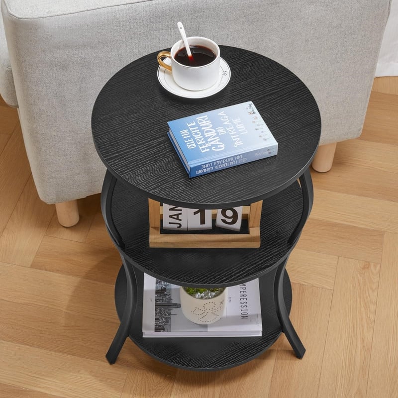 Snack Table TV Tray Table - 15.75"D x 15.75"W x 24"H