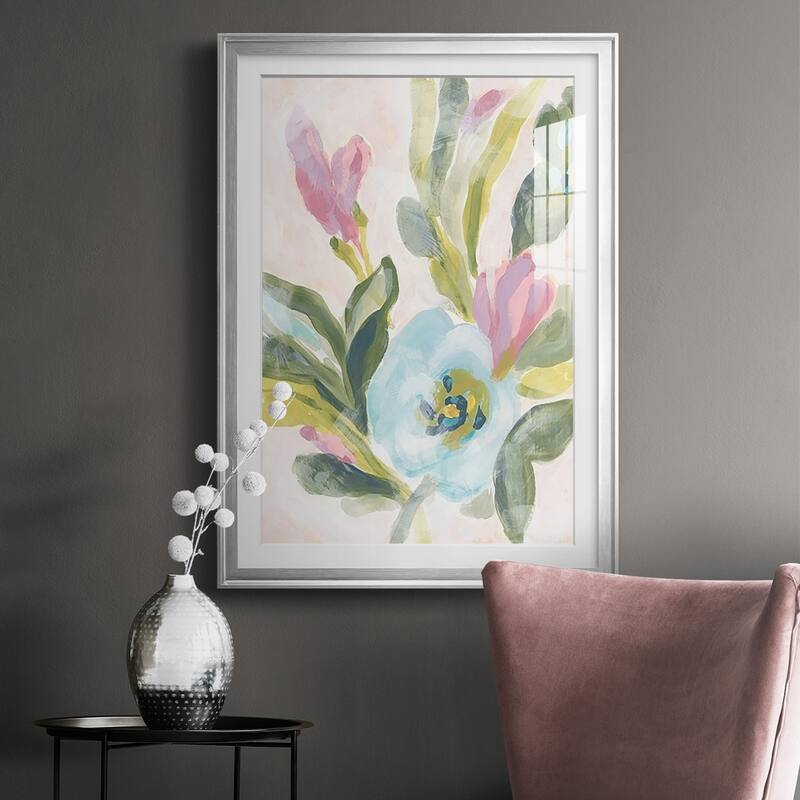 Floral Breeze Fresco II Premium Framed Print - Ready to Hang