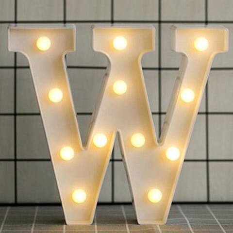 Luminous LED Letter Night Light English Alphabet Number Lamp Wedding Party Decoration Christmas Home Decoration AccessoriesW