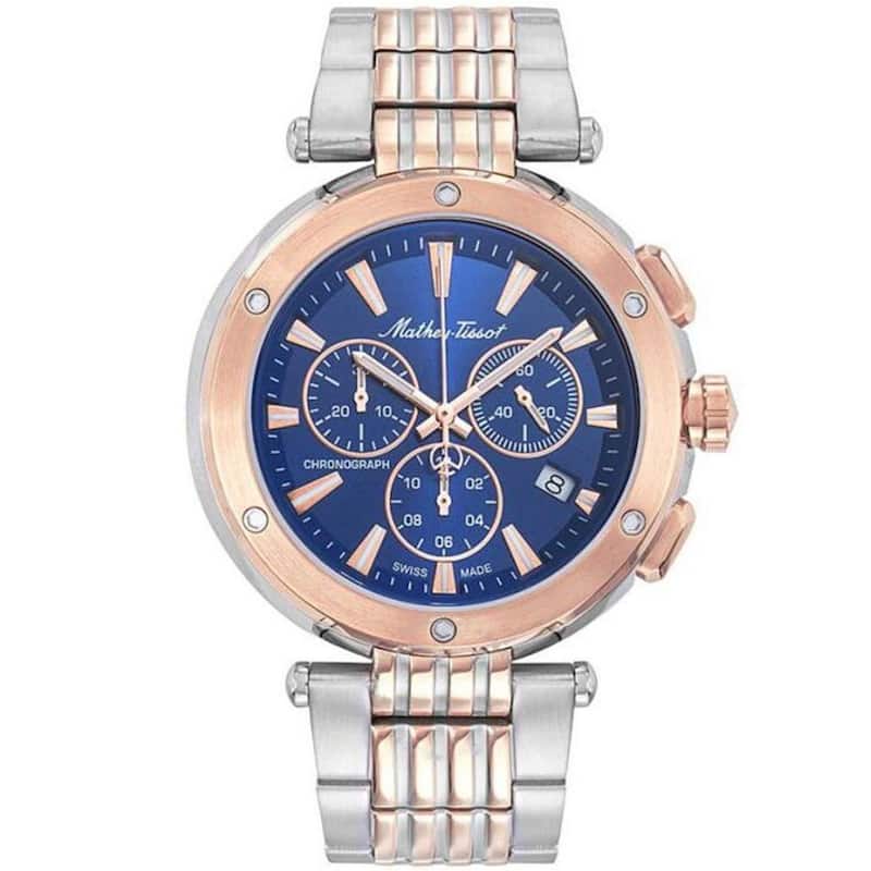 Mathey Tissot Men's Neptune Chrono Blue Dial Watch - H912CHRBU - 6 (36)