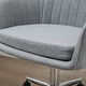 preview thumbnail 8 of 16, Vinsetto Office Computer Chair Mid-Back Task Chair with Tub Shape Design, Lined Pattern Back and Swivel Wheels for Living Room