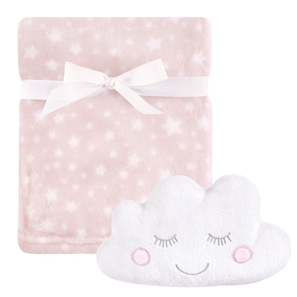 slide 1 of 1, Hudson Baby Infant Girl Plush Blanket with Toy, Pink Cloud, One Size - Pink Cloud - One Size One Size - Pink Cloud