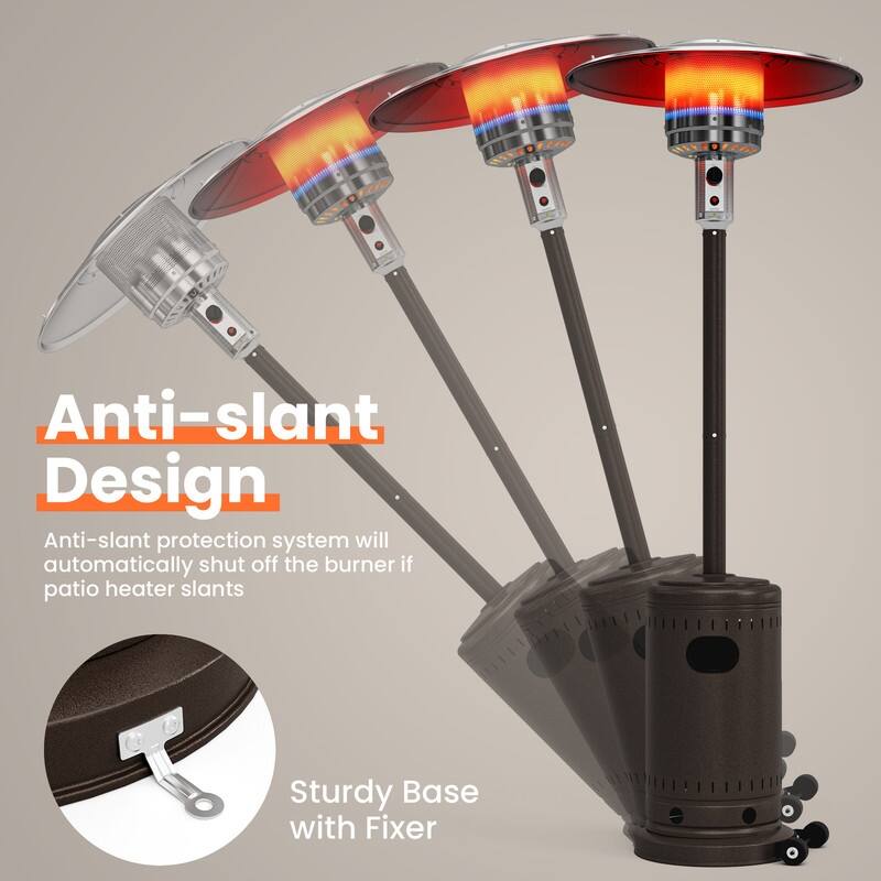 PAMAPIC 48000 BTU Outdoor Propane Patio Heater w/Cover