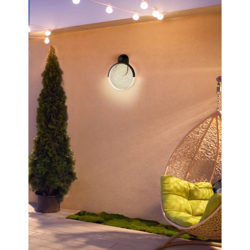 Coronado ADA Outdoor LED Wall Sconce with Clear Bubble Acrylic Shade