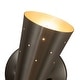 preview thumbnail 9 of 25, Rennnsan 2-Light Modern Industrial Cone Vanity Light in Brass/ Nickel