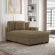 preview thumbnail 166 of 190, Modern Modular Sectional Sofa Corduroy Chaise Lounges Right Facing - Camel Armchair