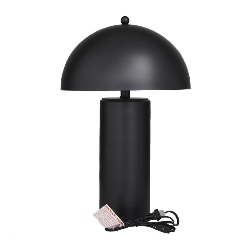 Metal Room Accent Lamp with Dome Shade - Gold & Black - Roche River Decor