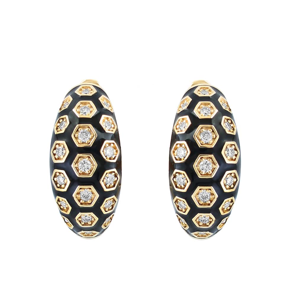 EFFY 14K Yellow Gold Diamond Earrings
