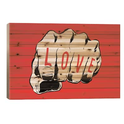 The Punch Print On Wood by Butcher Billy - Multi-Color
