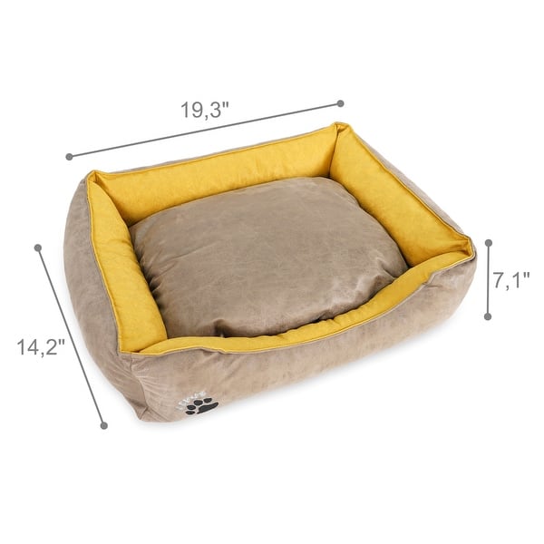 dimension image slide 3 of 20, Pets Washable Dog Bed for Small / Medium / Large Dogs - Durable Waterproof Sofa Dog Bed with Sides