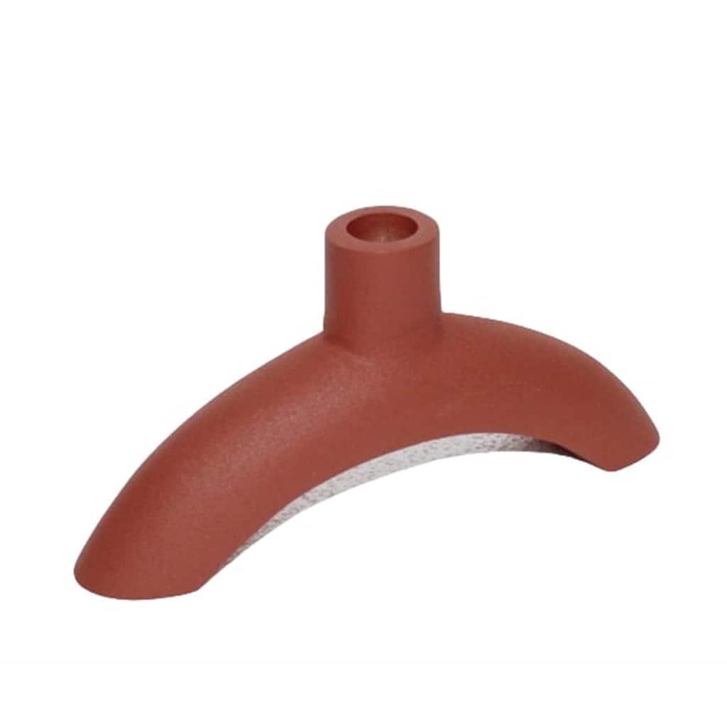Burnt Orange Aluminum Candleholder 4H- A - Orange
