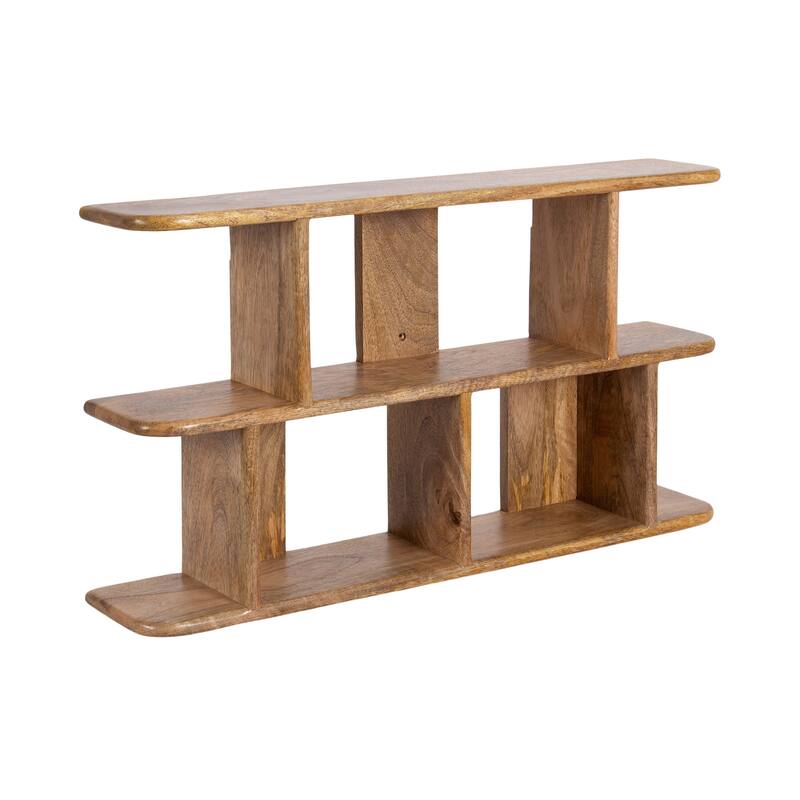 Kate and Laurel Madero Wooden Wall Shelf - 30x17 - Natural