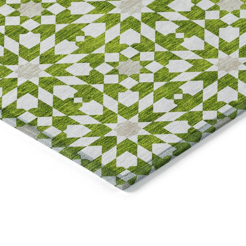 Machine Washable Indoor/ Outdoor Chantille Morrocan Boho Rug