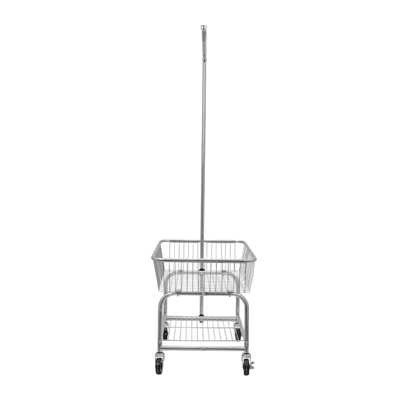 Household Essentials Rolling Laundry Cart with Basket - 20.7"L x 24.6"W x 67.5"H