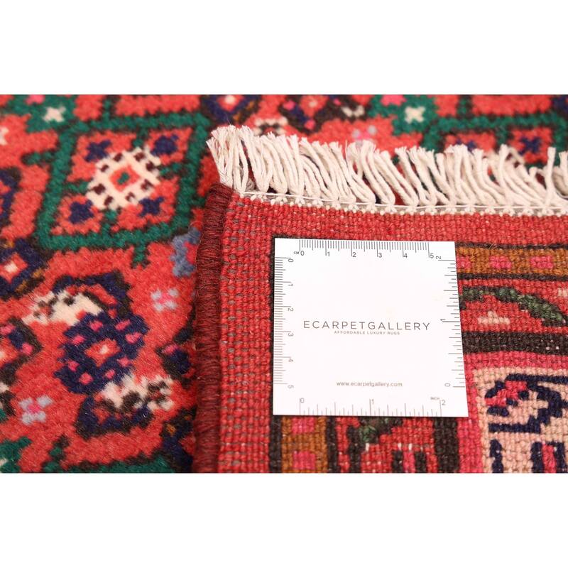 ECARPETGALLERY Hand-knotted Andelz Red Wool Rug - 2'10 x 10'2