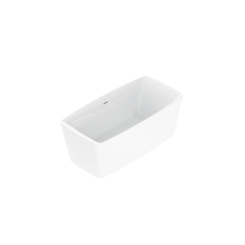 DXV D12045014 Equility 67" Free Standing Acrylic 66 Gallon Soaking Tub - Canvas White