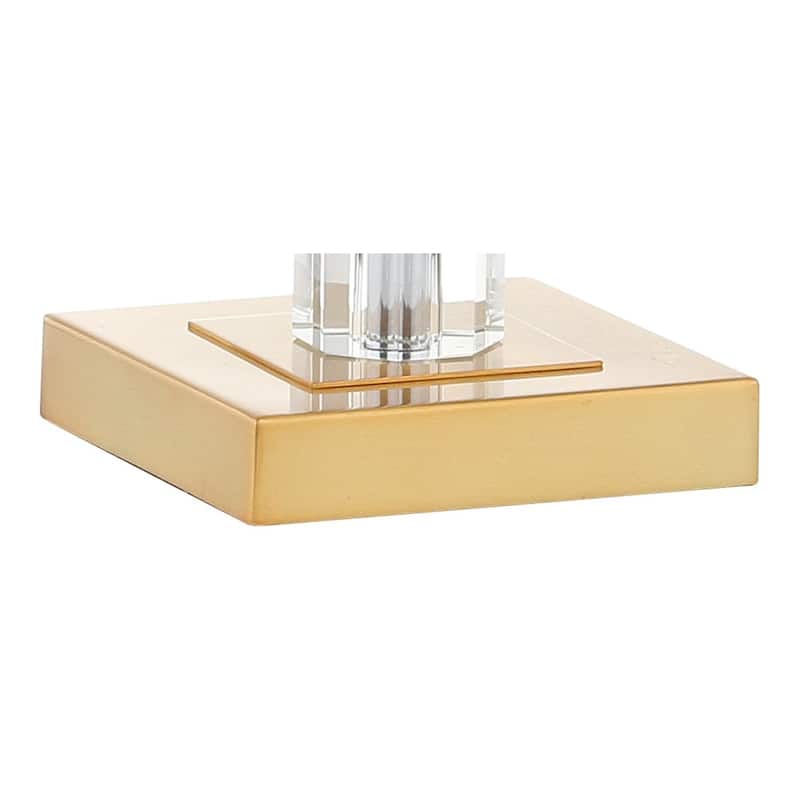 Nala 28.5" Crystal LED Table Lamp, Clear/Brass (Set of 2) by JONATHAN Y