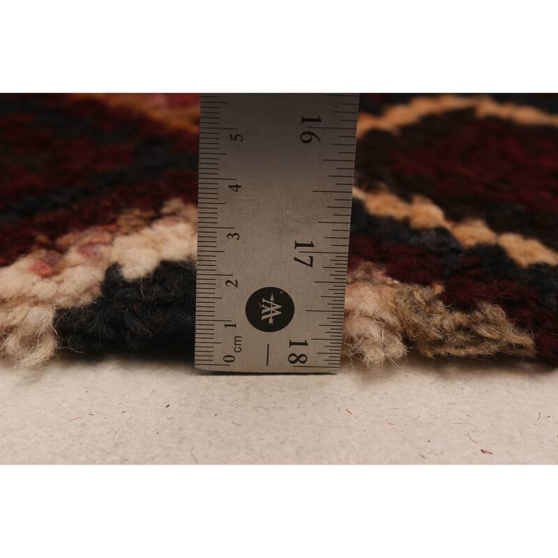 ECARPETGALLERY Hand-knotted Afghan Shiravan Red Wool Rug - 2'4 x 13'0