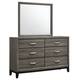 Option Dresser with Mirror (Grey Oak)
