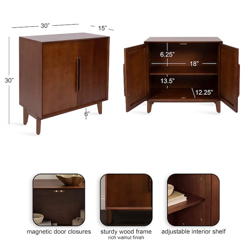 Kate and Laurel McCutcheon Floor Media Cabinet