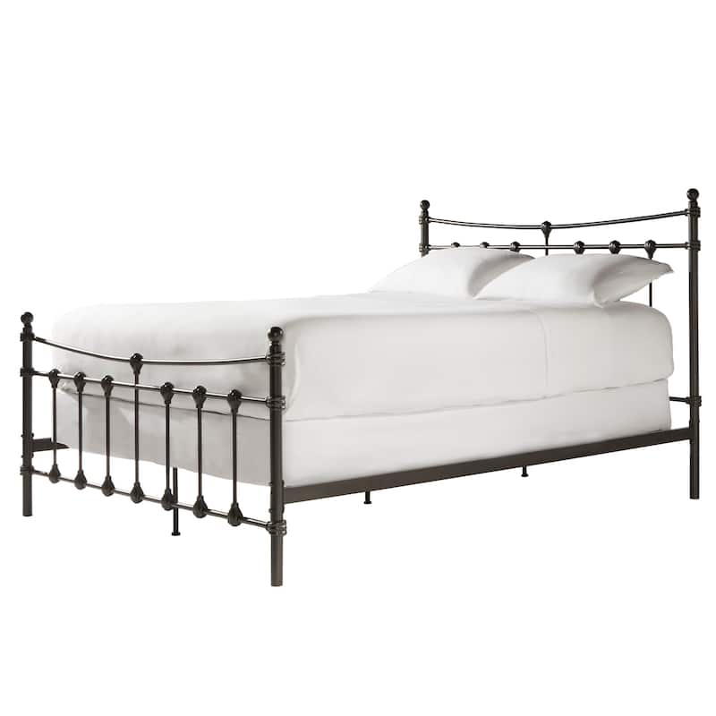Xander Dark Brown Steel Bed by iNSPIRE Q Classic - King