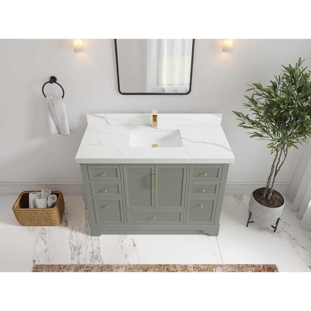 Willow Collections 48 in. W x 22 in. D Alys Single Sink Bathroom Vanity with Countertop