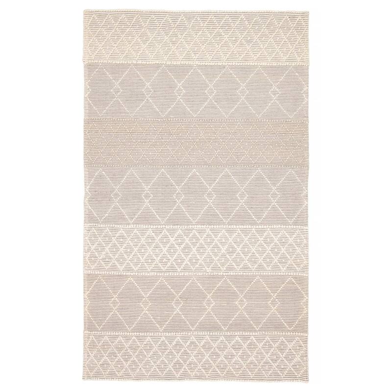 ECARPETGALLERY Braid weave Sienna Grey Wool Rug - 4'11 x 7'10 - Grey - 4'11 x 7'10