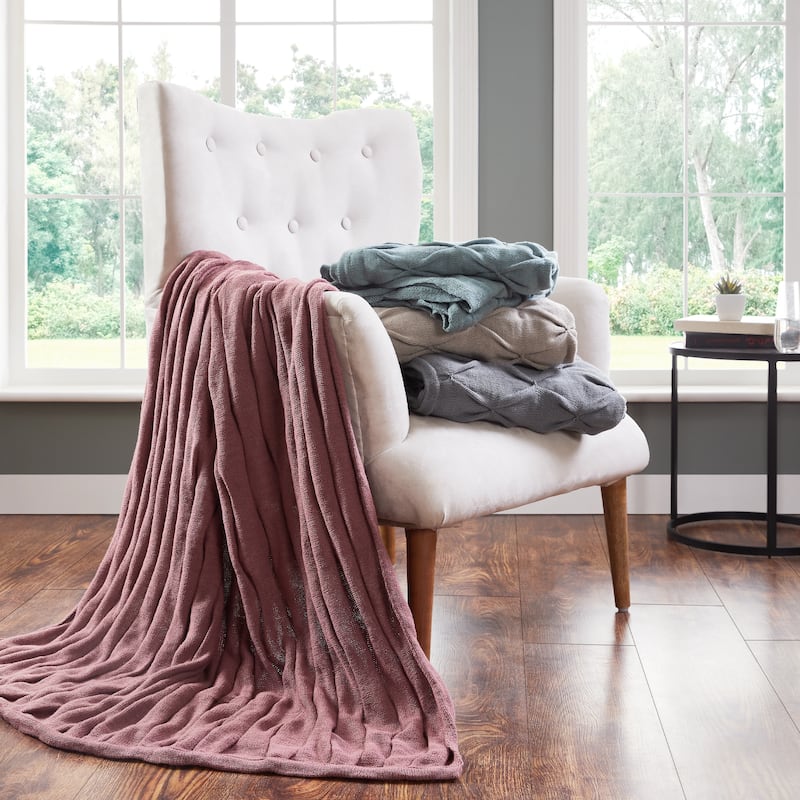 Modern Threads Samira 100-Percent Acrylic Throw 50 x 60