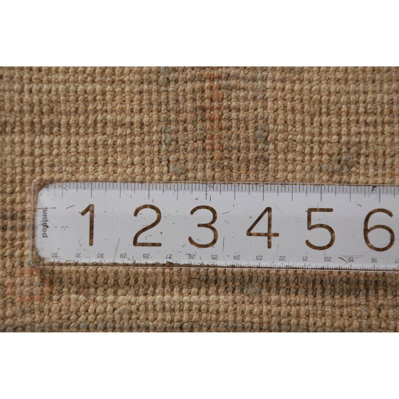 Hand Knotted Oriental 100% Wool Carpet Transitional All-Over Greys & Charcoal Oushak Area Rug - 11' 11'' X 9' 0''