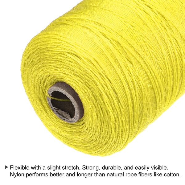 Twisted Nylon Mason Line Yellow 600M/656 Yard 1MM Dia for DIY Projects -  Bed Bath & Beyond - 36337184
