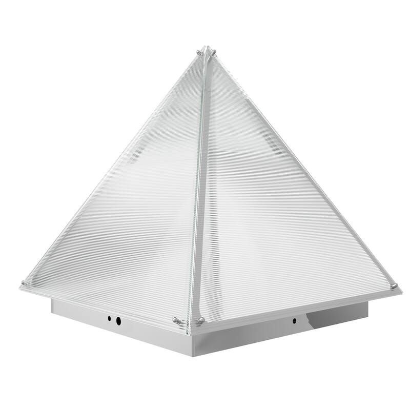 Triangular Pyramid Table Lamp with Frosted Glass Lampshade Bedside Desk Lamp