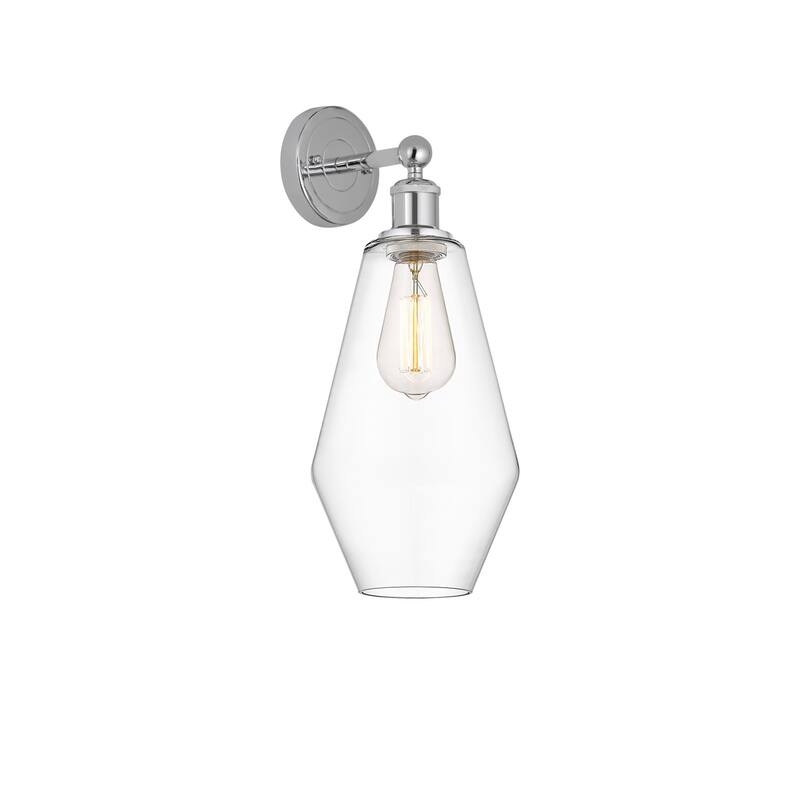Innovations Lighting 616-1W-17-7 Cindyrella Sconce Cindyrella 17" Tall - Polished Chrome / Clear