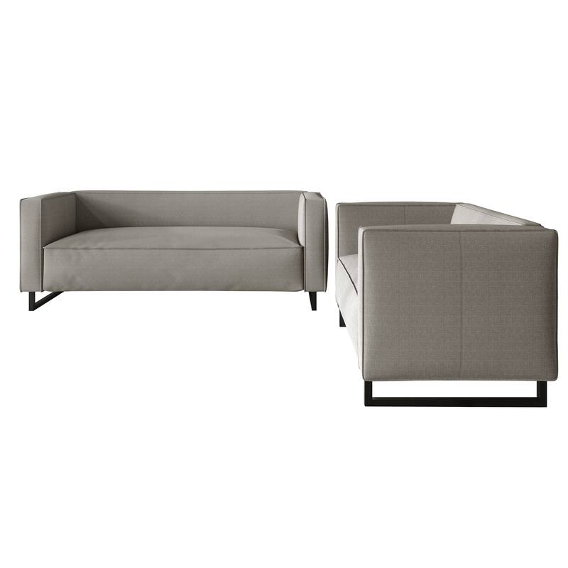 CraftPorch Mid Century Modern 2- Pieces Upholstered Living Room Set