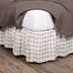 Annie Buffalo Check Bed Skirt - King - Antique White/Ash Grey