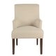 preview thumbnail 1 of 11, HomePop Meredith Anywhere Chair - Stain Resistant Cream Fabric