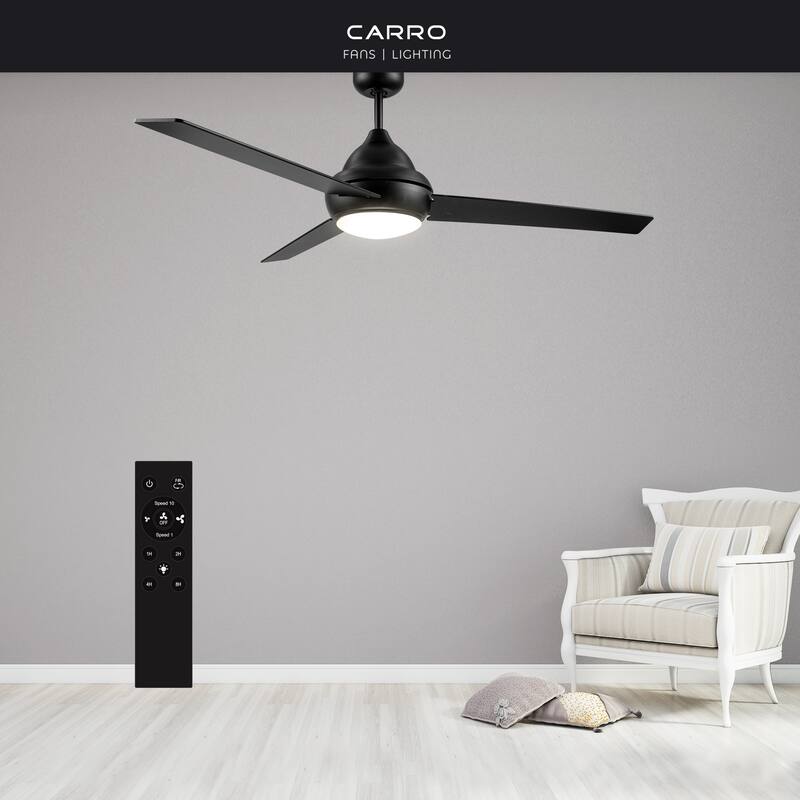 CARRO Aberdeen 52" Indoor Ceiling Fan with LED Light and Remote Control
