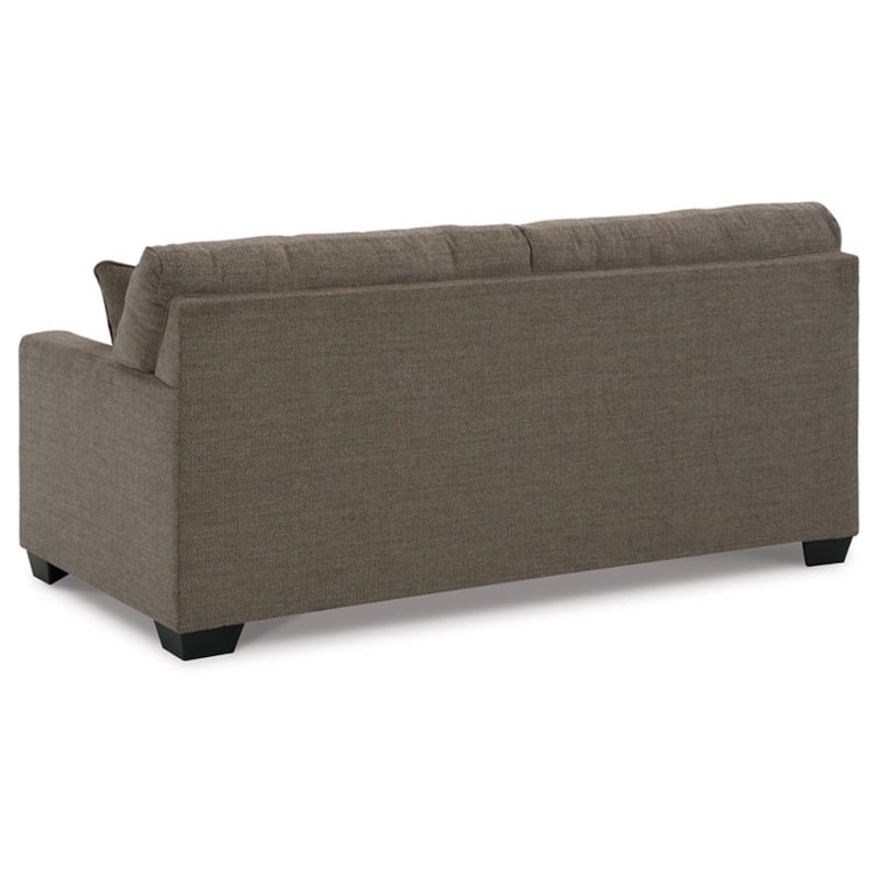 Joey 75 Inch Full Size Sofa Sleeper, Integrated Mattress, Brown Polyester
